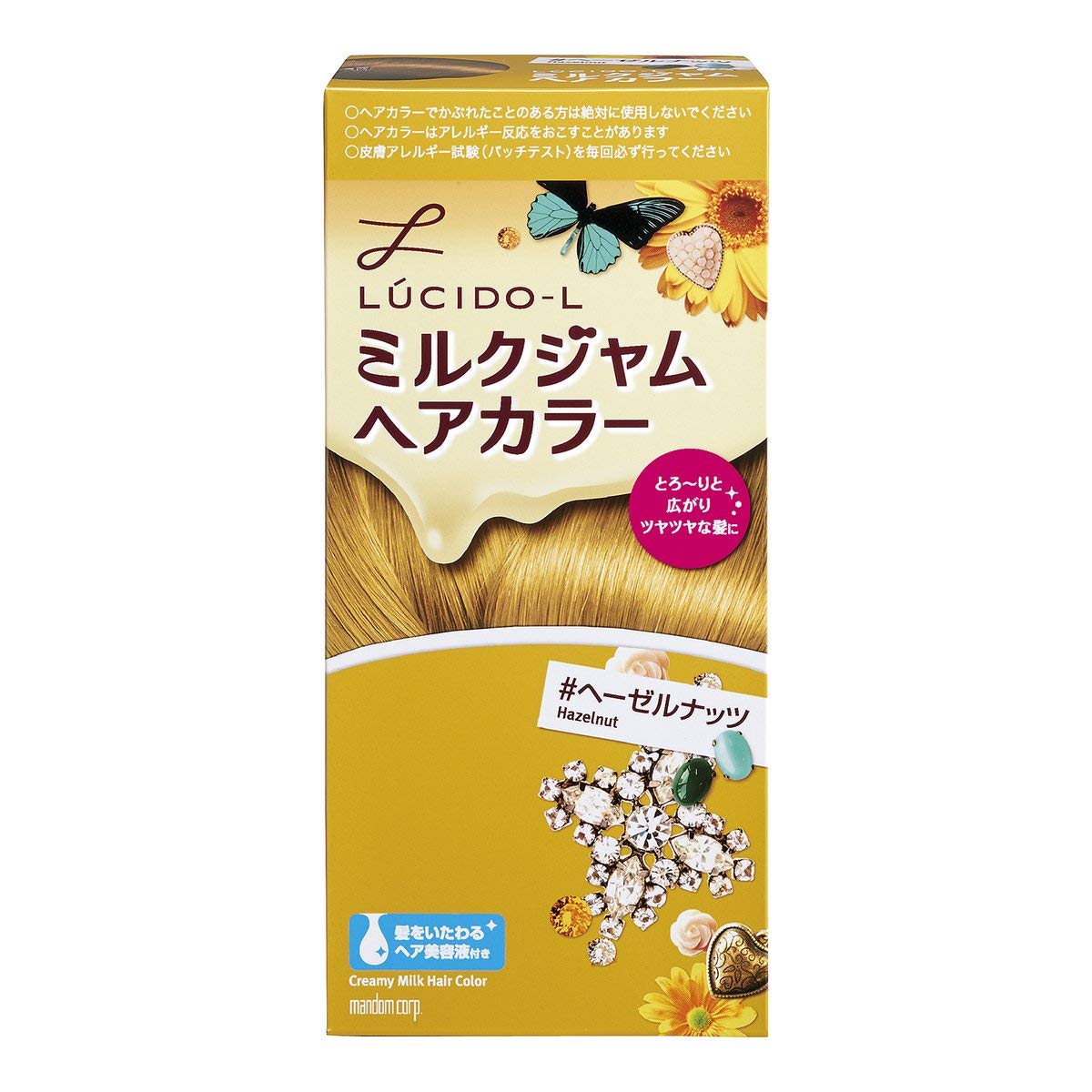

Milk Jam Hair Color 1 agent agents color serum 5g x 3 piece set [Mandom] Lucido-L #Hazelnut (Quasi-drug) 40g/2 80ml/After
