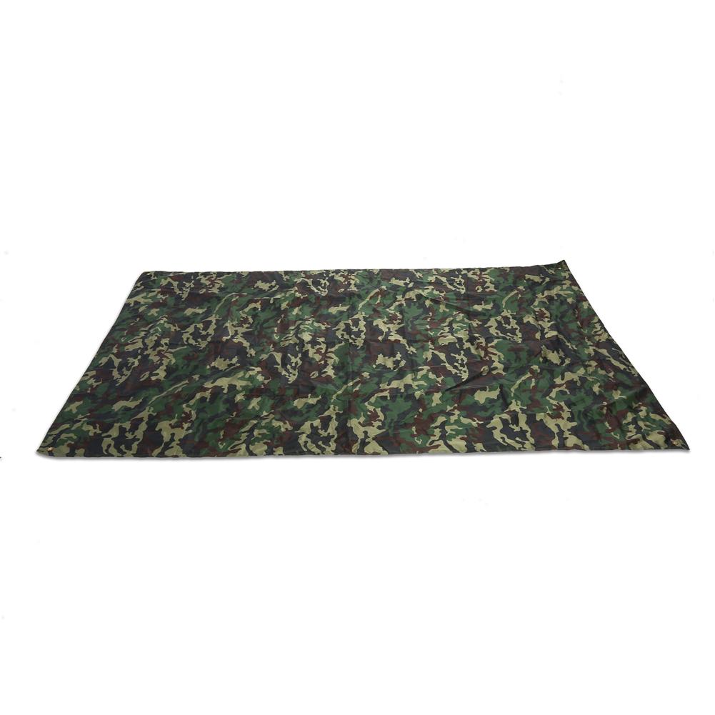 Camouflage Outdoor Portable Lightweight Rainproof Mat RainTent Tarp Shelter (2*1.43m)