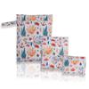 Waterproof Diaper Pouch Set for and Kindergarten [plunmoln] (3-Piece Set), Multi-Purpose, Travel, Yoga, Gym, Sports, Daycare, (H (Marine Motif))