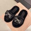 Fashion 2024 New Shoes for Women Slip-on Women's Slippers Fashion Butterfly-knot Daily Slippers Women Hot Sale Peep Toe Flat Slippers