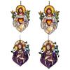 Stained Glass Window Hangings Jesuses Suncatchers Christianity Suncatchers Decors for Garden Home Housewarmings Gift