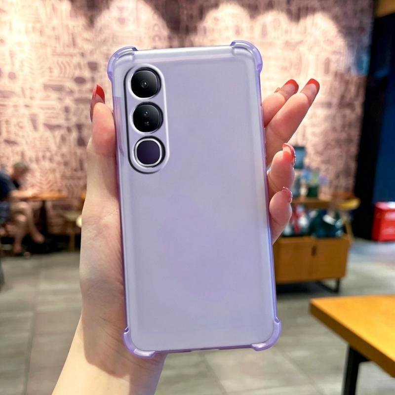 Kryt Pro VIVO V70FE Airbag Měkký Silikonový Nárazuvzdorný Průhledný Kryt Pro VIVO V70 FE Transparentní TPU Ledová Mlha Matný Kryt Nárazníku