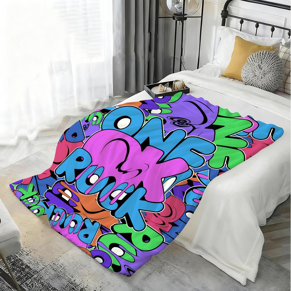 Band ONE OK ROCK Throw Kid-Friendly Flannel Throw Blanket Soft Warm Anti-Static Washable All Season