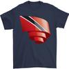 Curled Trinidad and Tobago Day Football Mens T-Shirt 100% Cotton