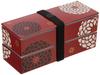 HAKOYA Slim Square Bento 50462 Two-Tiered Box, Red, Hyakka,