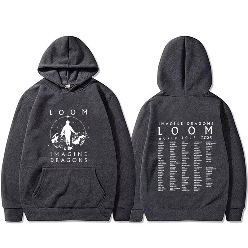 Limited Imagine Dragons Band Loom World Tour Hoodie Men Women Rock Punk Gothic Oversized Streetwear