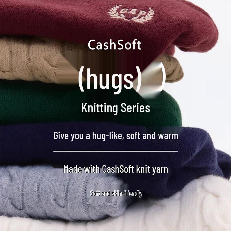 Gap Women's Embroidered Logo Loose Fit Knit Sweater