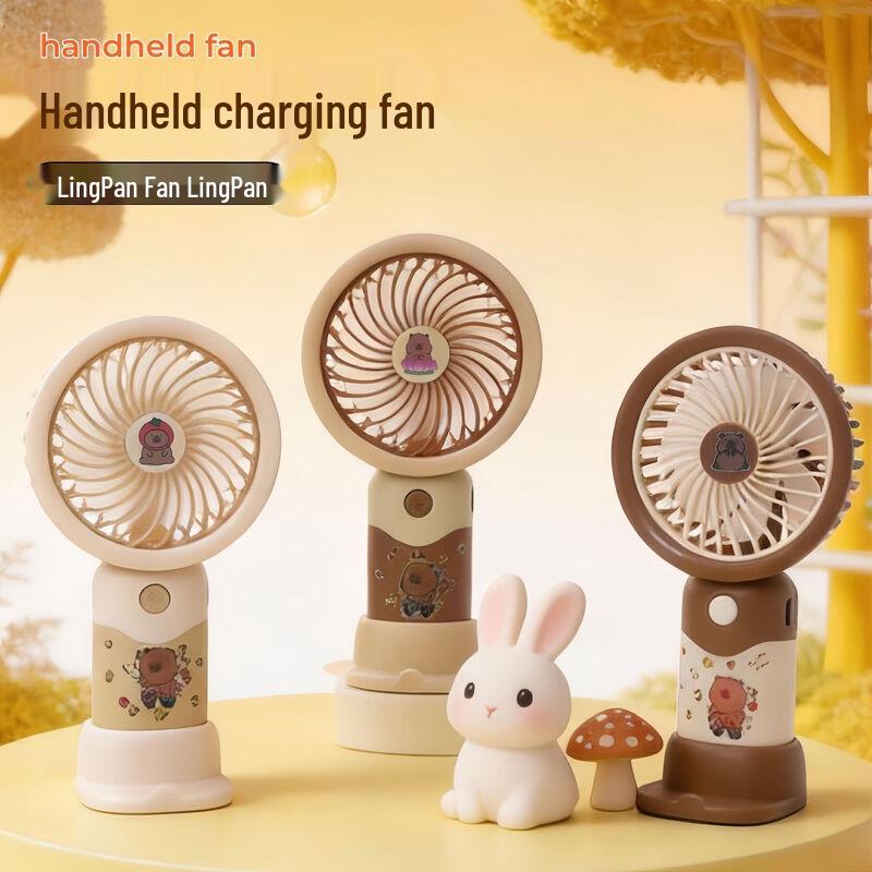 LINGPAN Handheld Mini Rechargeable Fan Pack of 5