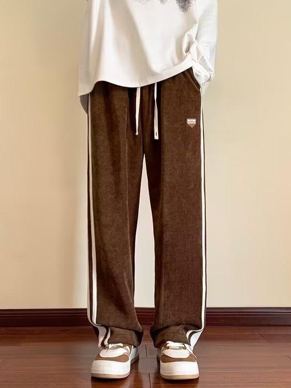 Men's Trendy Loose-Fit Workwear Trousers - Casual Spring/Summer Sports Pants