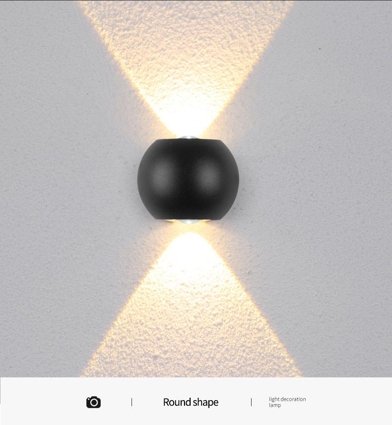 LED Außenwandleuchte Veranda Terrassenlampe Modern Außenwandleiste Garten Hausnummernleuchte Wasserdichte Wandbeleuchtung