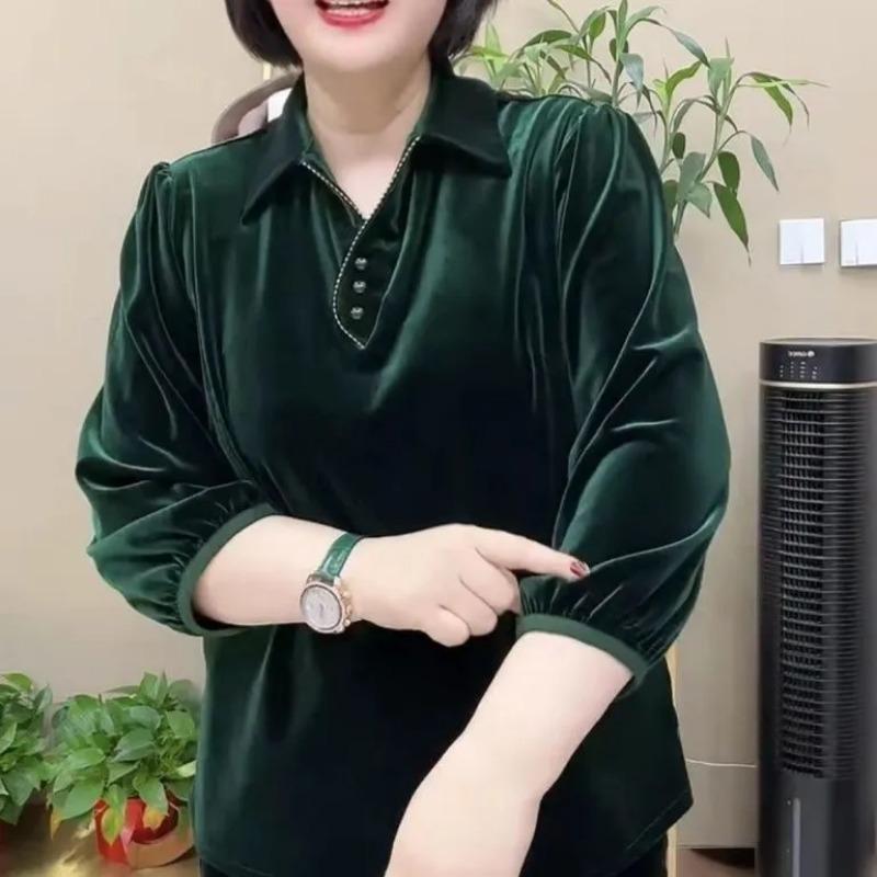 Western-style Middle-aged and Elderly Mother's Clothing Plus Weight and Enlargement Spring and Autumn New