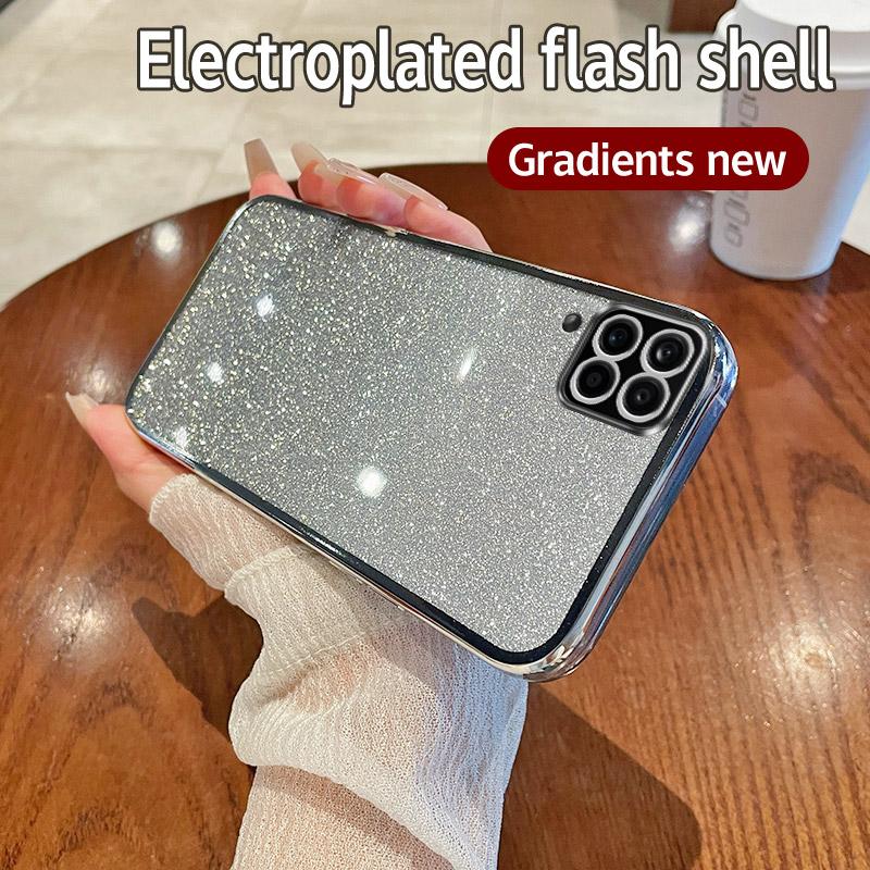 

Shiny Glitter Plating Silicone Case for Samsung Galaxy M54 M53 M51 M33 M14 M34 M31 5G Soft Back Cover M54
