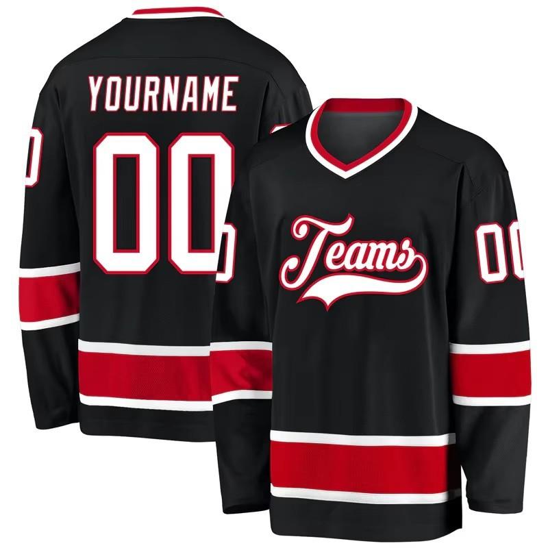 Sublimation Ice Hockey Uniform 3D Print Your Name Number Men's and Women's Ice Hockey Jerseys Game Training Jerseys