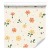 Cottagecore Flowers Wallpaper White, Cream and Peach 50x1000
