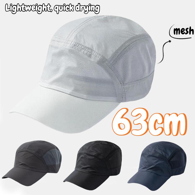 Große Größe Schnelltrocknende Netz-Baseballkappen Herren Sommer Leicht und Dünn Weiches Oberteil Laufen Snapback-Kappe Damen Sonnenschutz Sonnenhut