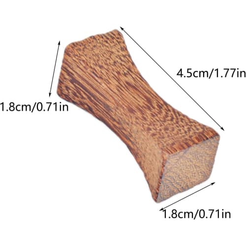 Rzilmer Chopstick Rests, Set of 6, Chopstick Pillows, Wooden Chopstick Rests, Stylish Cutlery Holders (Natural Wood)