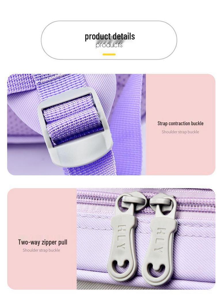 Kuromi Lightweight Cartoon Backpack for Girls - Cute, Weight-Reducing, Ideal for Kindergarteners