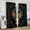 Life Tree Vine Pattern Printed Tarot Card Curtains Window Decoration Home Room Curtain Made Of Polyester