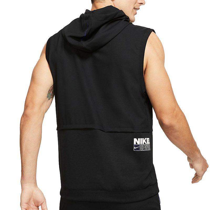 Nike Sleeveless Sports Pullover Hoodie Vest Black CZ2562-010