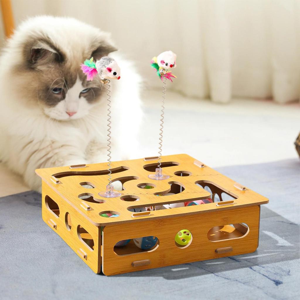 Cat Puzzle Toy Kitten Mental Stimulation Toys Kitten Training Supplies For Boredom Prevention Energy Release Exercise Routine