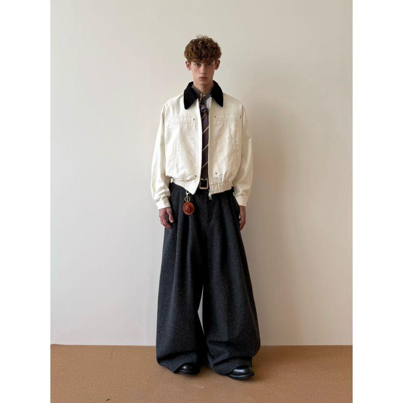 Cabbage Coke American Retro Workwear Jacket 2025 Autumn Barn Style Short Lapel Jacket Top for Men and Women