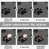 2pcs Pet Feeding Floor Mat Water-absorbing Cool and Non-slip Mat Special Wipe-free Pet Pad