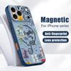 Travel Label Landmark Pattern Case For iPhone 17 Pro Max Magnetic For Magsafe Skin Feeling Cover For iPhone 16 15 14 13 Pro Max