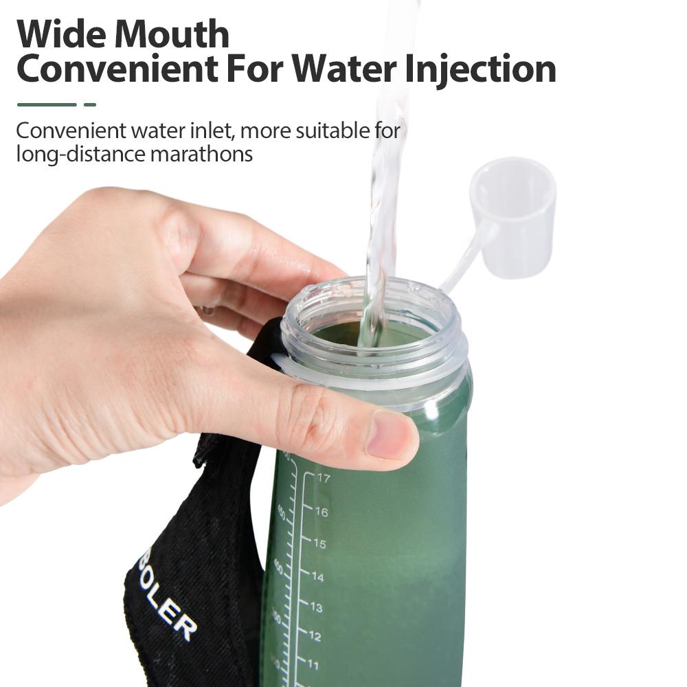 NEWBOLER Foldable Wristband Water Bottle 500ml Soft Bottle TPU Moisturizing Water Bottle Running Fixed Anti Slip Outdoor Sports 1