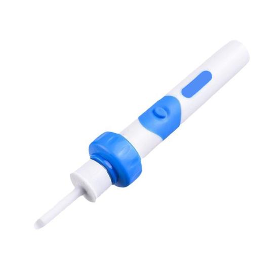 Electric Ear Wax Remover Ear Cleaner Portable Ear Cleaning Kit with 2 Tips And Brushes User-friendly Ear Pick for Family Health