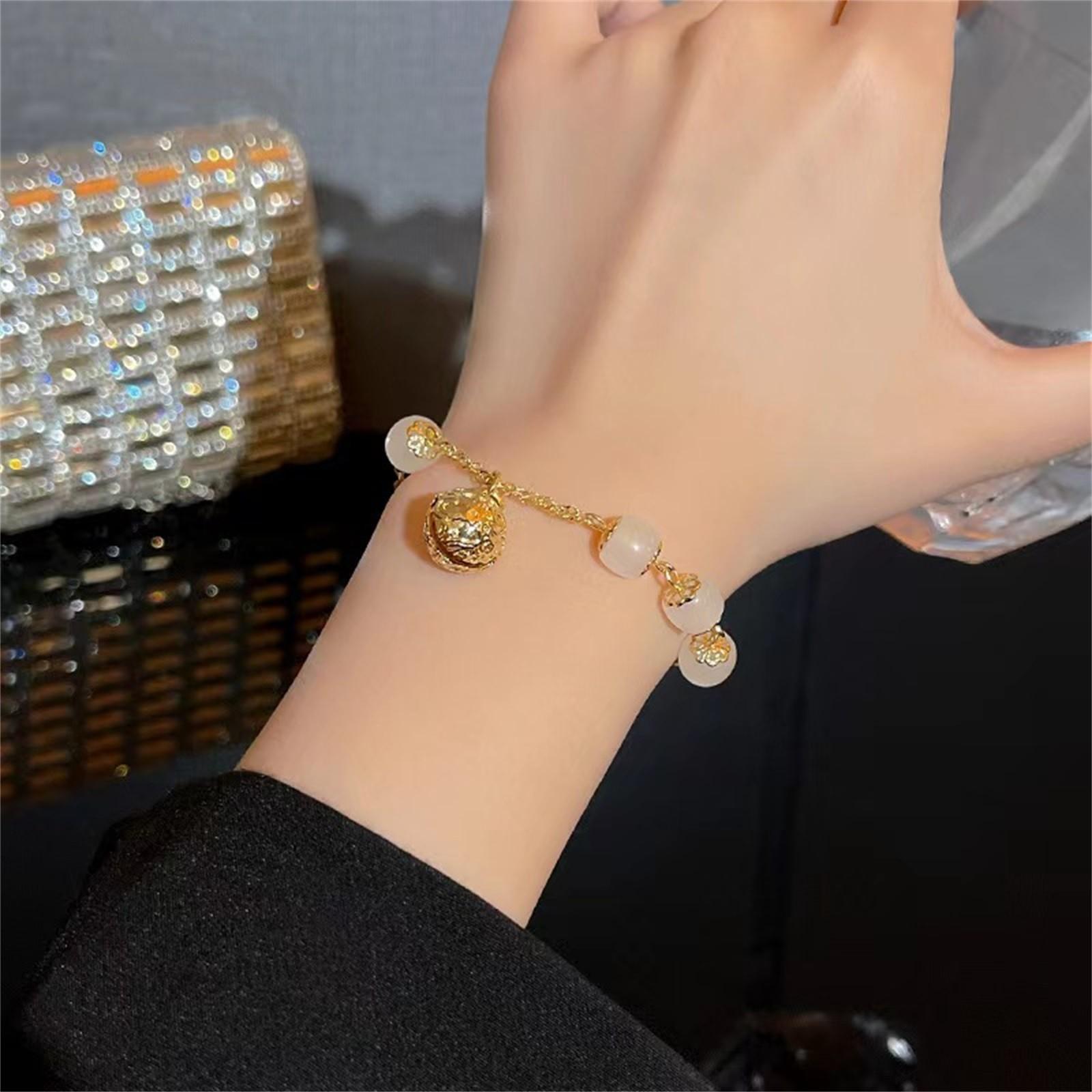 

Браслет из нефрита с нефритовой инкрустацией, регулируемая пряжка, браслет-колокольчик, медитация на чакры, привлечение богатства One Size