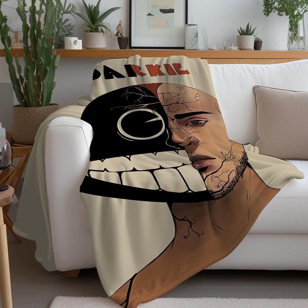 Musica Hip Hop Lil D-Darkie Design Coperta Leggera Per Dormitori, Pisolini, Soggiorno, Ufficio, Divano, Stagione Unica