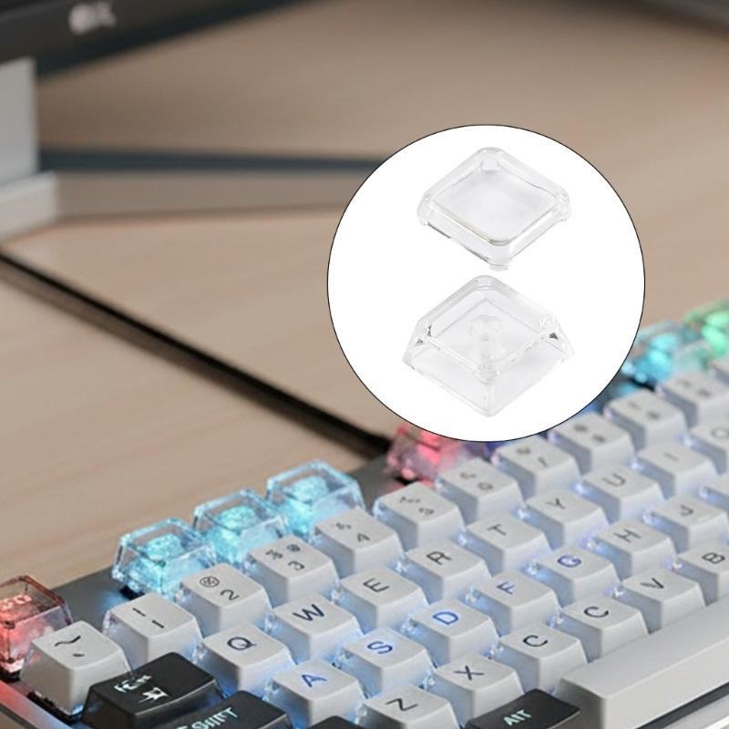 10/20/50/100Pcs Transparency Keycaps XDA Height Removable Keycap Unique for Mechanical Keypad Customization Keycap