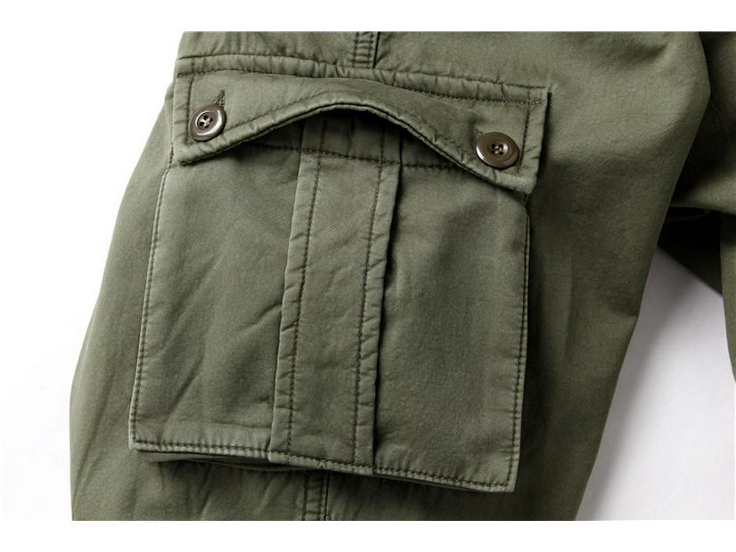 Men's Winter Fleece Multi-Pocket Casual Overalls