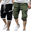 2023 Yeni Erkek Çok Cepli Rahat Hip Hop İş Kıyafeti Bölünmüş Kısa Spor Spor Pantolon