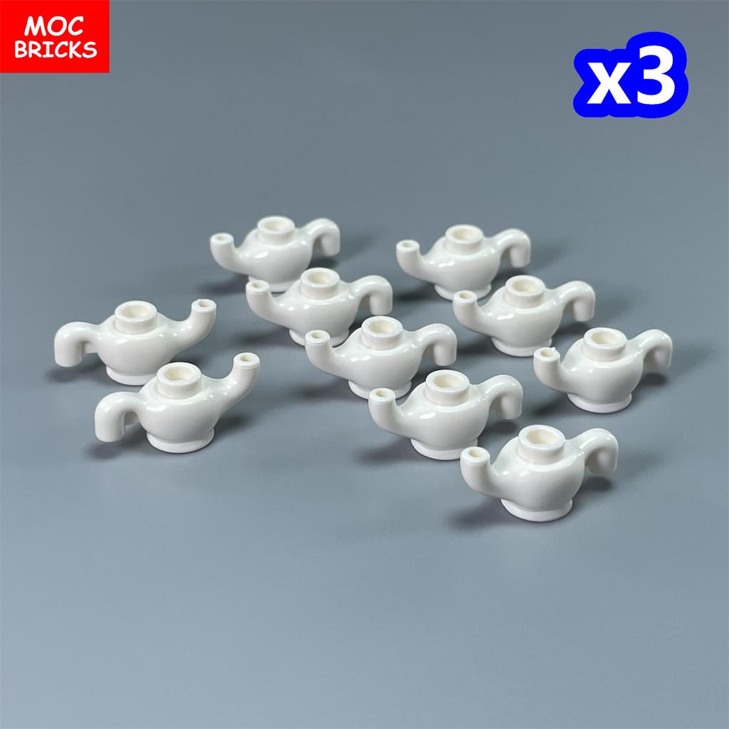 Non-Toxic Moc Bricks Window Fence Arch White Winter Snow Horse Figure City Architectural Church Accessories Children Christmas Toys