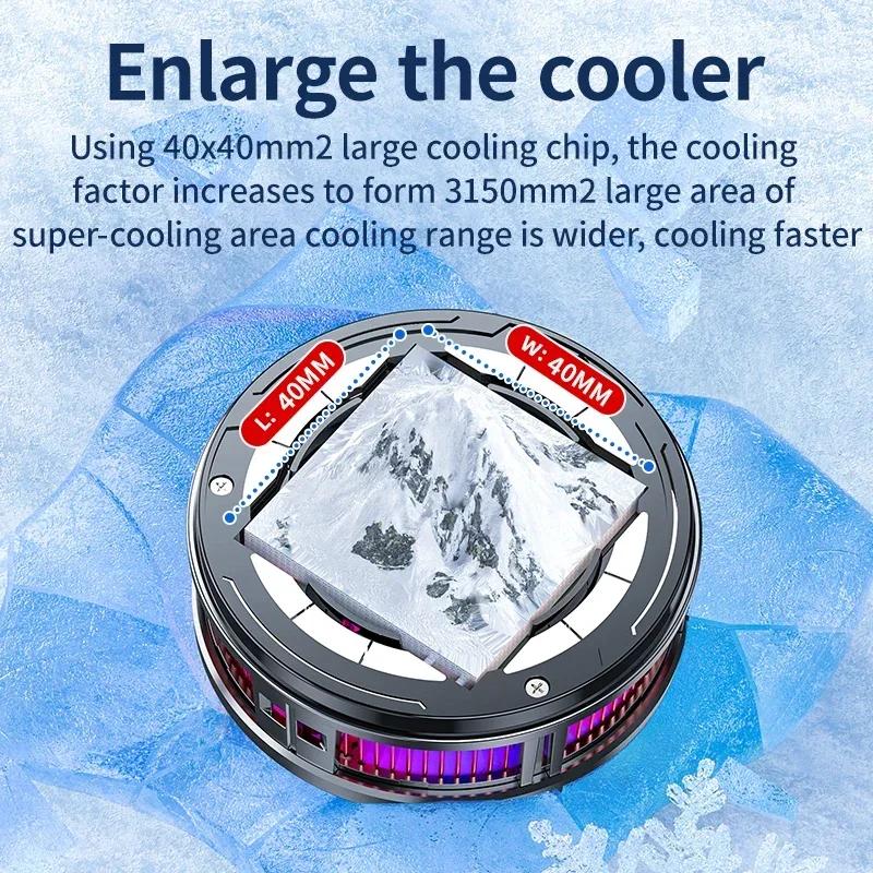 ABS 3 Speeds Adjustable Semiconductor Refrigeration Cooling Fan Radiator for IPhone Android Phone IPad Tablet Universal