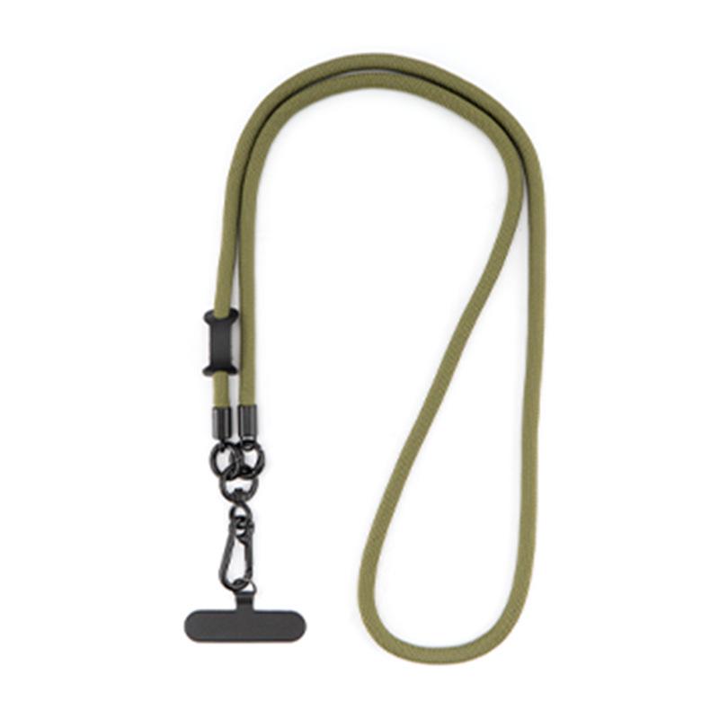 

8mm Dopamine-Colored Polyester Reflective Crossbody Phone Lanyard with Carabiner