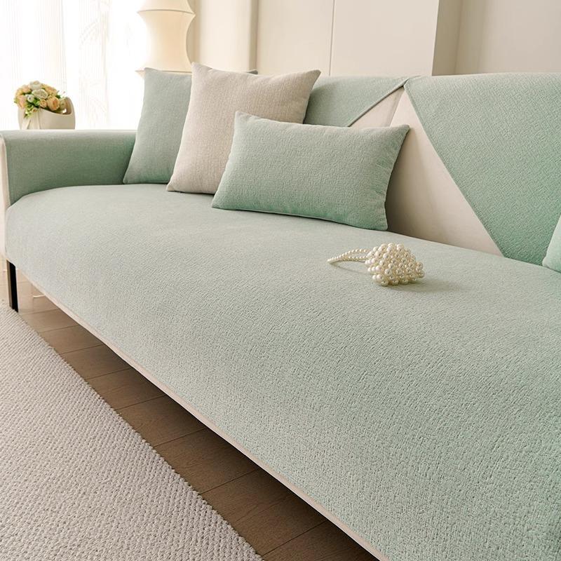 Yunhe Chenille Sofa Cushion Non-Slip Four Seasons Universal Sofa Cover Cover Living Room Straight Row Sofa Cover Cloth Backrest Towel