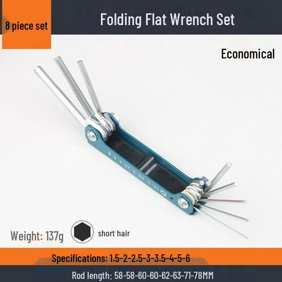 Compact Folding Multi-Tool Set: Metric & Imperial Hex, Torx, Screwdriver