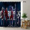 Rocket Raccoon & Groot Guardians Of The Galaxy Space Battle Waterproof Shower Curtain For Cosmic Bathroom Decor