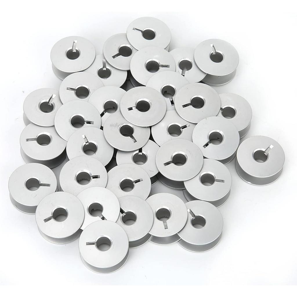 100Pieces Aluminum Bobbins Sewing Machine Coil Roller Sewing Machine Tailoring Part for Industrial Sewing Machines