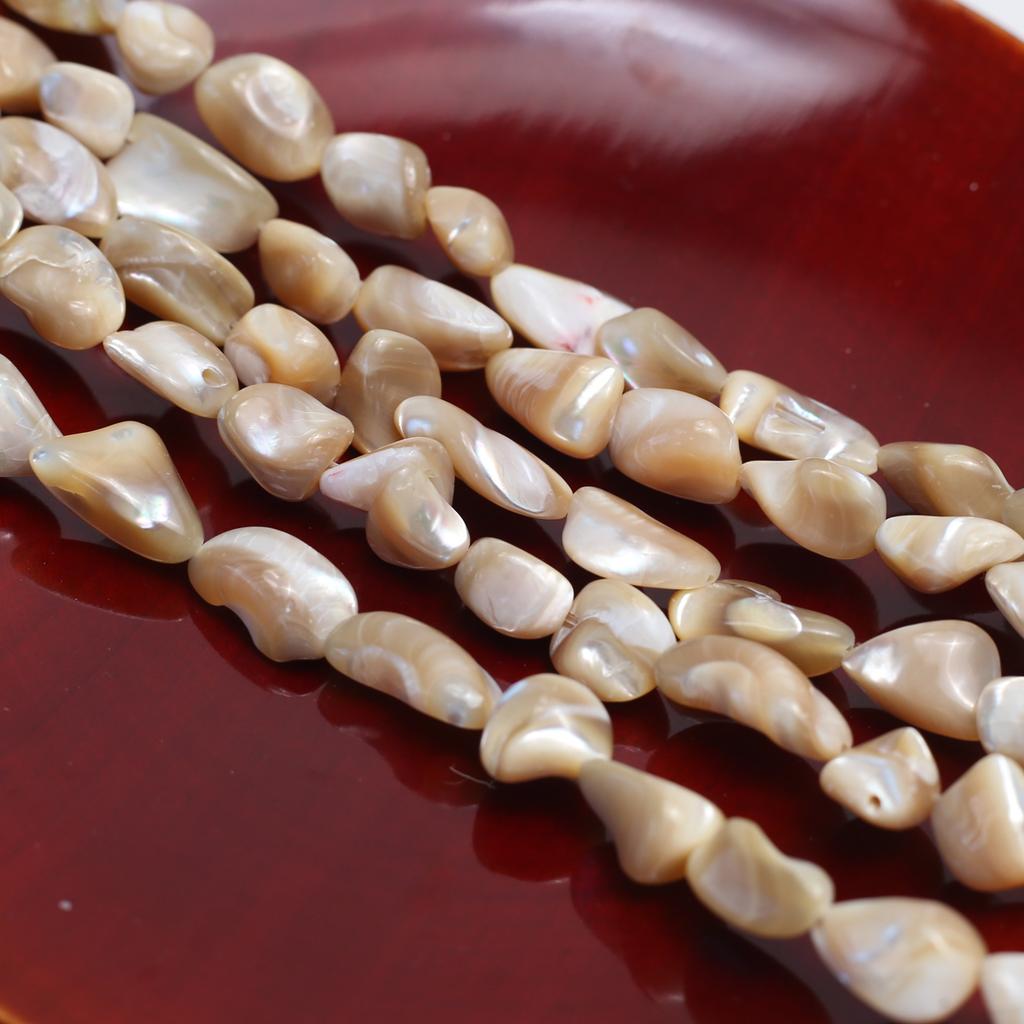 Seawater Shell Beads Natural Seawater Shell Irregular Beads 9x12mm For Jewelry Making DIY Necklace Bracelet Earrings Accessory Length 38cm