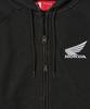 Phyps Felpa con Cappuccio e Zip da Motociclista Honda Racing_Nero