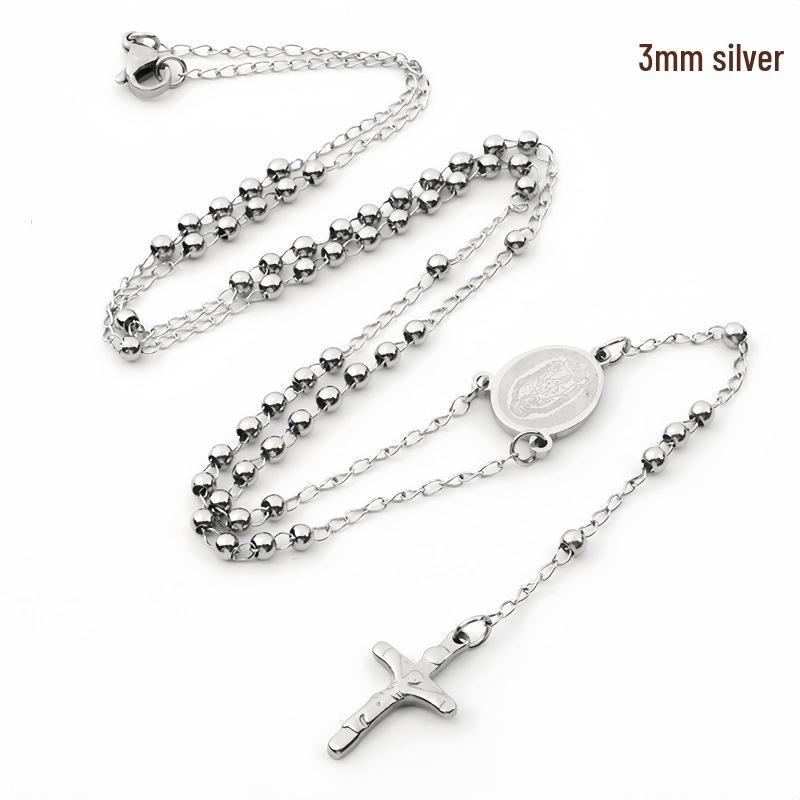 Elegant Women's T-Shaped Titanium Steel Necklace - Light Luxury Style Clavicle Jewelry