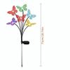 6 LED Solar Butterfly Lights Waterproof Garden Solar Lights Landscape LED Butterfly Lights  Pathway