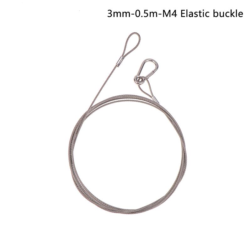 4Pcs/Lot Flexible Thin Black 1.5/2/3Mm Cable Safety Steel Lock Wire Safe Rope Locks Led Par Light Duty Quick Release Pin