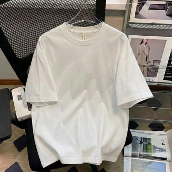 2026 Summer Teen Pure Cotton Loose Short Sleeve Heavyweight T-shirt XXXL