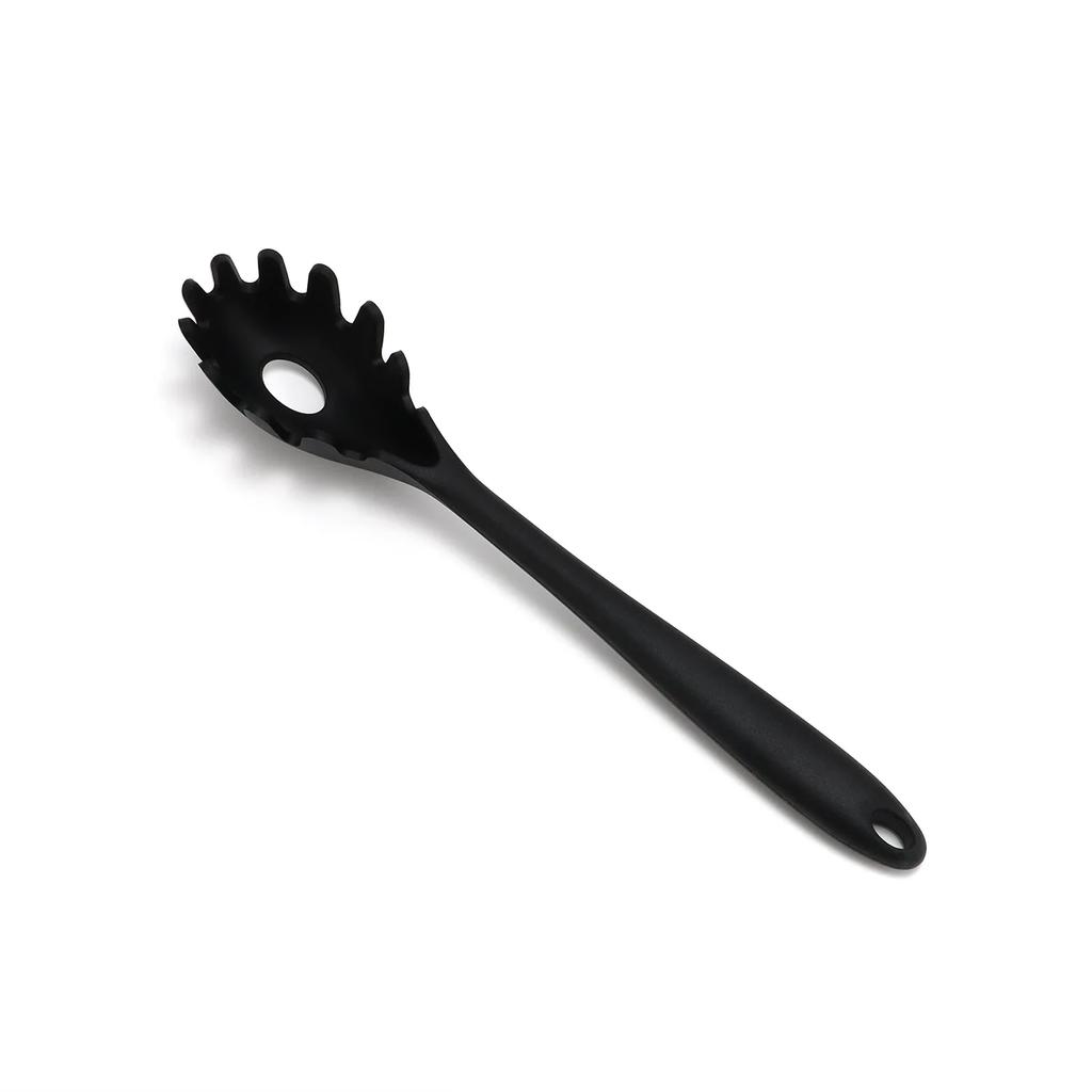 28cm Long Handle Spaghetti Spoon Silicone Noodle Serving Strainer Scoop Colander Slot Spoon Pasta Noodle Colander Kitchen Gadget