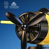 Decorazione Auto Aeroplano ad Energia Solare Ornamento Dinamico da Cruscotto con Movimento Planante Elica Silenziosa Rotante Piccola Aeroplano Accessori Drift