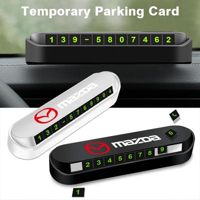 Auto Styling Tijdelijke Parkeerkaart Telefoonnummer Kaartplaat Telefoonnummer Voor 3 6 CX5 2 CX3 CX9 MX5 RX8 Axela Demio MS CX5 Axela Demio Atenza